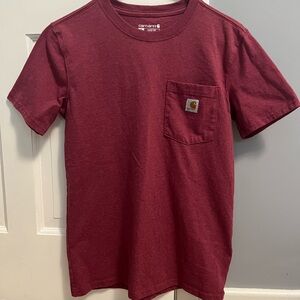 Women’s Carhartt Dark Pink Pocket T-Shirt